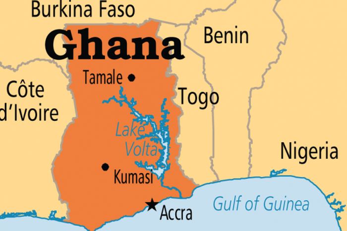 Peta Negara Ghana