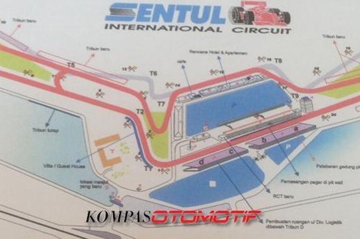 Desain baru Sirkuit Sentul.