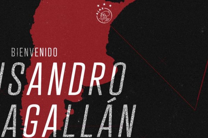 Ucapan selamat datang dari Ajax untuk bek anyar asal Argentina, Lisandro Magallan.