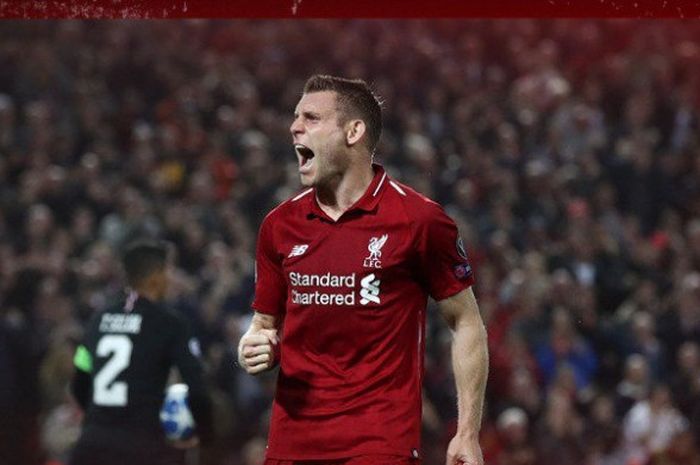 Gelandang Liverpool FC, James Milner.