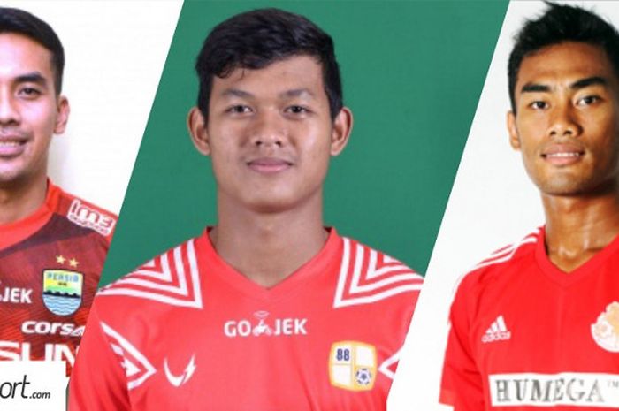 Imam Arief Fadilah (Persib Bandung), Muhammad Riyandi (Barito Putera), Romy Agustiawan (Persegres Gresik United)