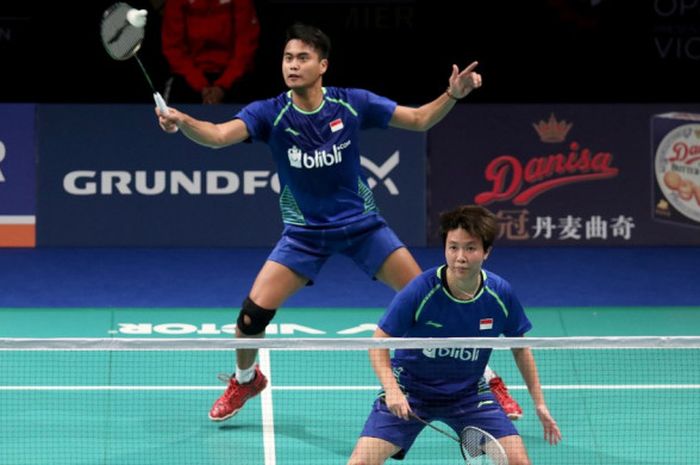 Pasangan ganda campuran Indonesia, Tontowi Ahmad/Liliyana Natsir.