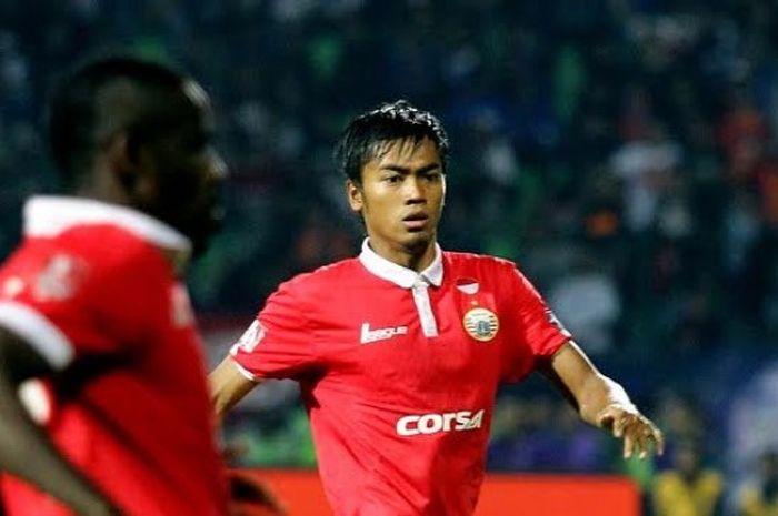 Bek Persija, Andik Rendika Rama saat membela skuat Macan Kemayoran pada laga TSC 2016. 
