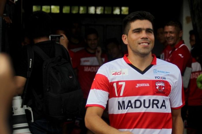 Fabiano Beltrame, pemain Madura United dari Brasil.