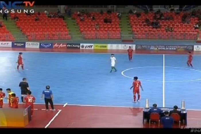 Timnas Futsal Indonesia U-20 menghadapi Myanmar dalam partai ketiga babak kualifikasi Piala Asia Futsal U-20 2019 di Bangkok, Thailand, Sabtu (8/12/2018) siang WIB.