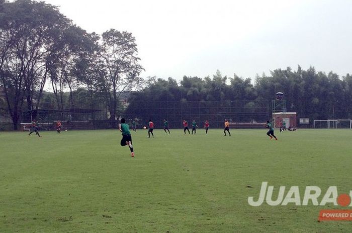 Suasana Training camp (TC) kelima yang berlangsung di Sekolah Pelita Harapan, Karawaci, Kab. Tangerang pada Rabu (10/5/2017).