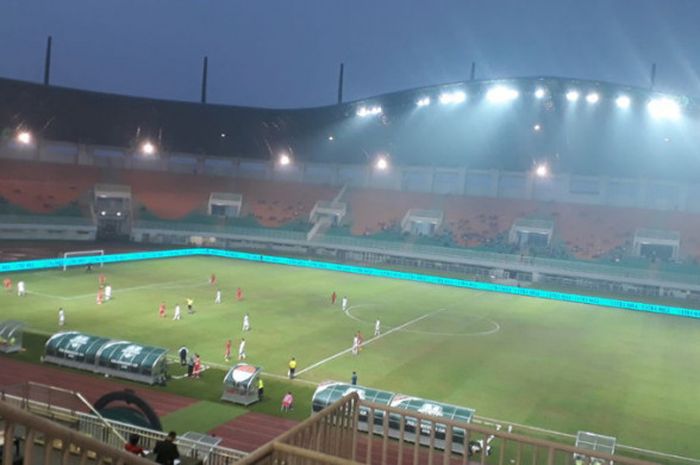 Laga Bahrain vs Korea Utara di PSSI Anniversary Cup 2018 dengan skor 4-1 di Stadion Pakansari, Cibinong, Kamis (3/5/2018). 