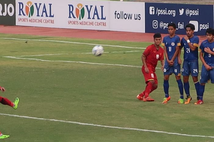 Timnas U-19 Filipina versus Timnas U-19 Vietnam pada matchday kedua penyisihan Grup A Piala AFF U-19,  Selasa (3/7/2018).