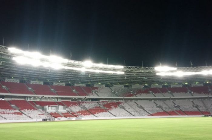 Stadion Utama Gelora Bung Karno pasca-renovasi menjelang Asian Games 2018.