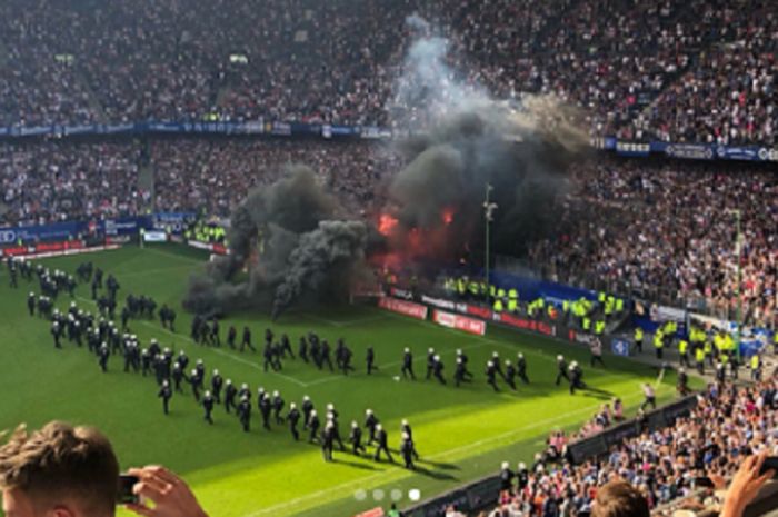 Klub asal Jerman, Hamburger SV  terdegradasi, pertama kalinya dalam 55 tahun keikutsertaanya di Liga Jerman,  Sabtu (12/5/2018) WIB