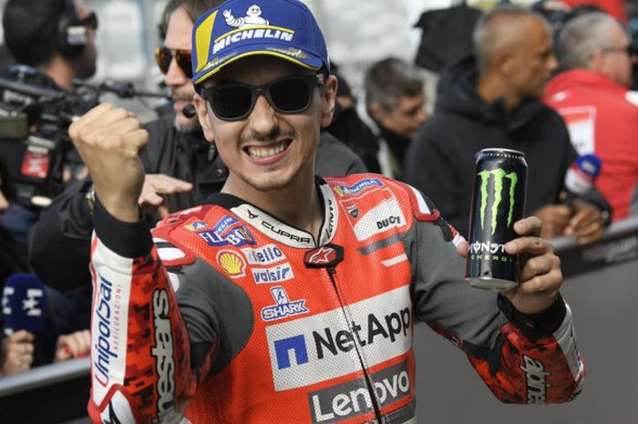  Pebalap Ducati, Jorge Lorenzo, sukses merebut pole position saat kualifikasi MotoGP Inggris di Sirkuit Silverstone