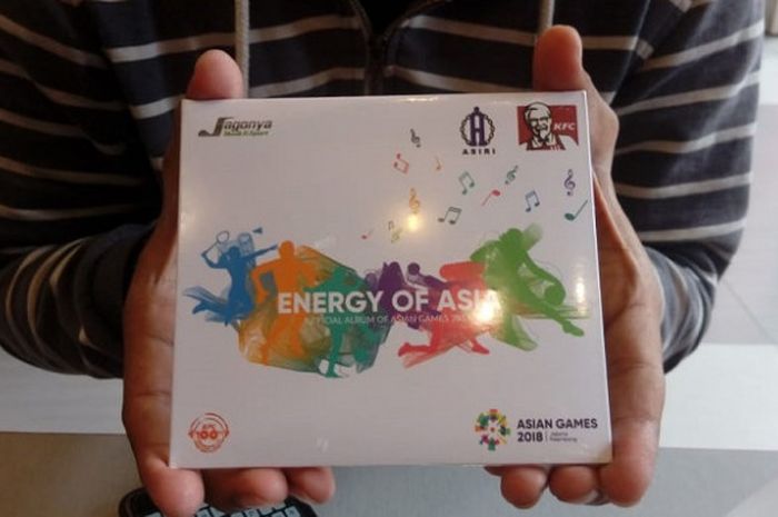 Album fisik Asian Games 2018: Energy of Asia resmi diluncurkan oleh Inasgoc dan ASIRI di KFC Kemang, Jakarta Selatan, pada Kamis (19/7/2018).