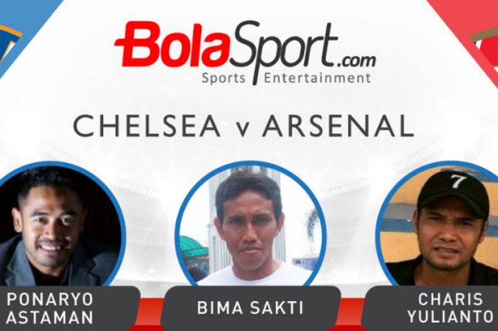Tiga mantan kapten timnas memberikan prediksi pertandingan bigmatch antara Chelsea vs Arsenal, Minggu (17/9/2017).