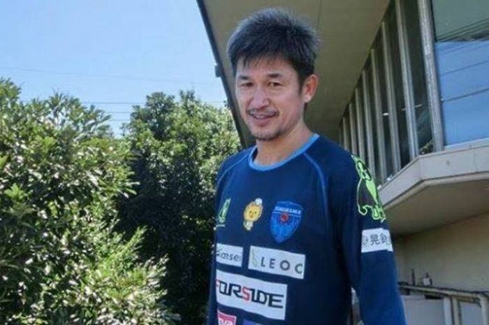 Striker veteran Yokohama FC, Kazuyoshi Miura. 