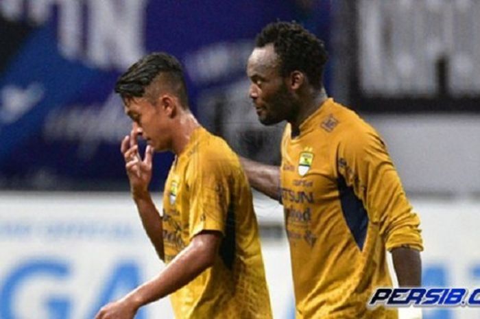 Winger Febri Hariyadi mendapat kartu merah pada laga Persib kontra Persiba Balikpapan.