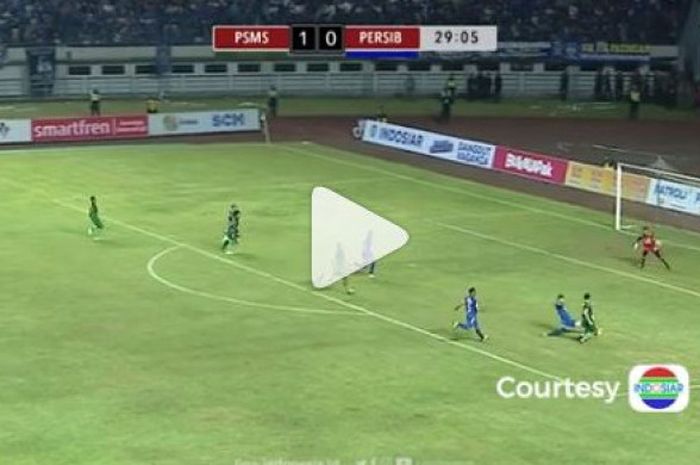 Gol Kedua PSMS Medan Vs Persib Bandung di Piala Presiden 2018