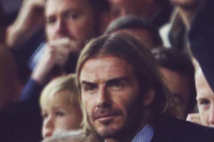 David Beckham menonton laga MU Vs Crystal Palace 