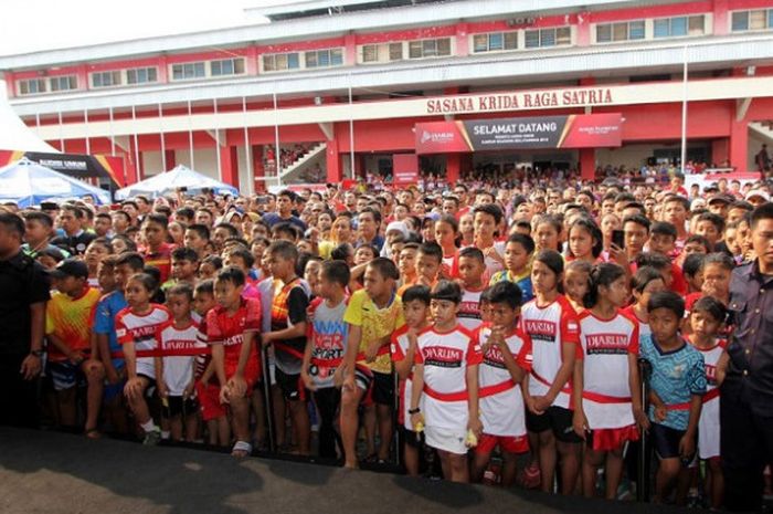 Audisi Umum Djarum Beasiswa Bulutangkis Purwokerto 2018 di GOR Satria, Jati, Kudus, 21-23 Juli.