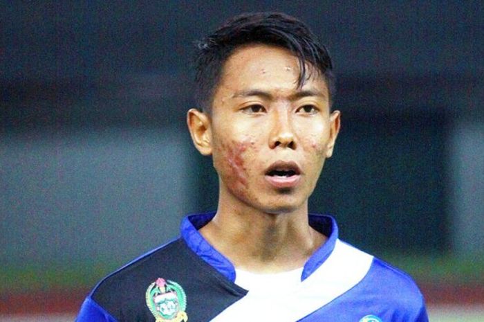 Kapten tim Sumatera Utara, Ricky Kurniadi, saat tampil di ajang PON XIX/2016 lalu di Stadion Patriot Bekasi.