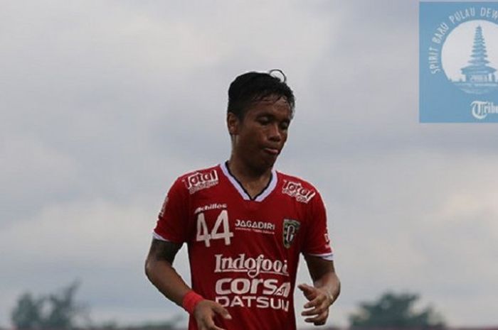 Gelandang Bali United, I Gede Sukadana.