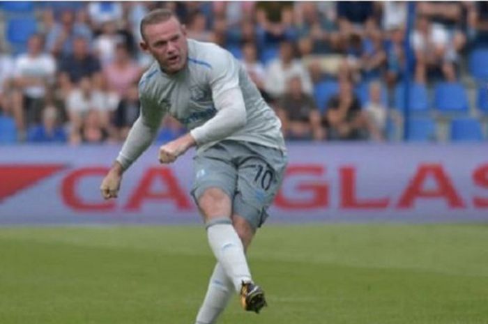 Wayne Rooney pada laga pra-musim Everton, 13 Juli 2017 