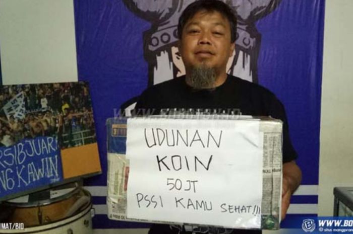 Koin untuk PSSI terkait denda Komdis PSSI ke manajemen Persib Bandung atas koreografi suporter