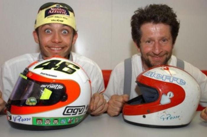 Valentino Rossi dan Graziano Rossi.
