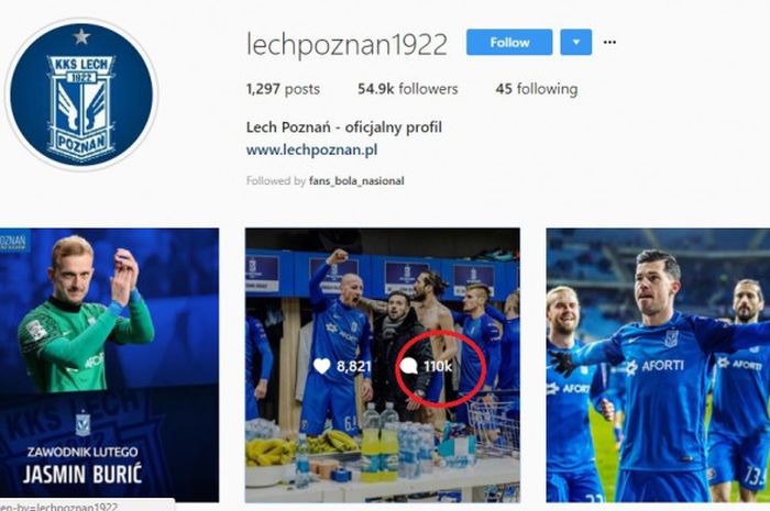 Jumlah netizen Indonesia yang menyerang akun Instagram Lech Poznan semakin meningkat.