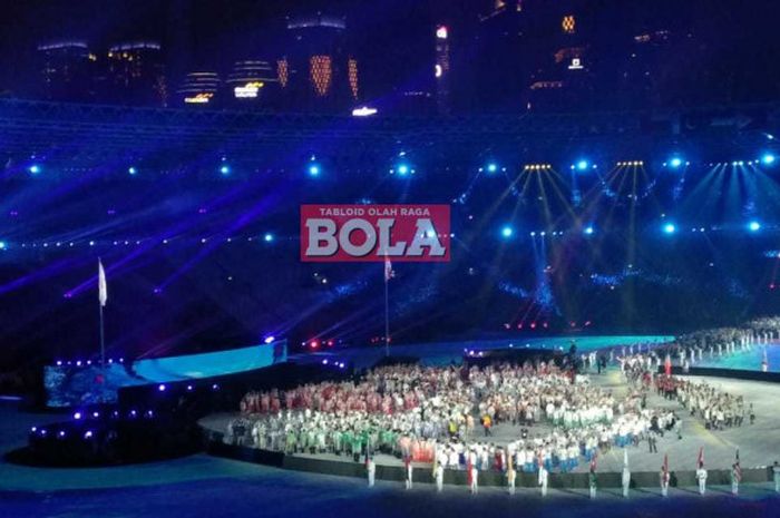  Suasana closing ceremony Asian Games 2018 di Stadion Utama Gelora Bung Karno, Jakarta, 2 September 2018. 
