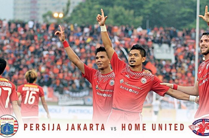 Persija Jakarta siap meladeni Home United di Stadion Utama Gelora Bung Karno, Jakarta, Selasa (15/5/2018).     