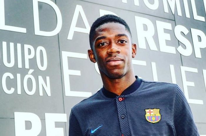  Ousmane Dembele telah resmi bermain bersama Barcelona dengan nilai transfer 105 Juta Euro atau sekitar Rp. 1,68 triliun.   