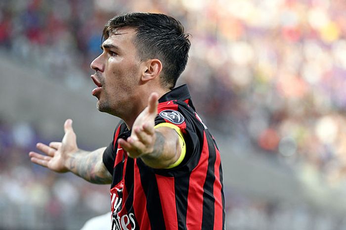 Pemain AC Milan, Alessio Romagnoli, dalam laga International Champions Cup 2018 di Stadion U.S. Bank, Minneapolis, pada 31 Juli 2018.