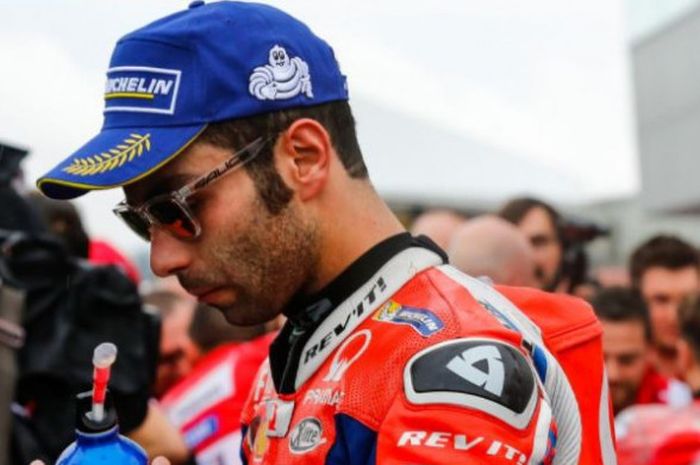 Danilo Petrucci meraih podium ketiga usai menjalani balapan MotoGP Jepang, Minggu (15/10/2017).