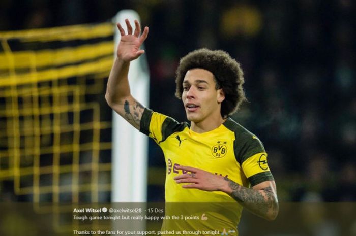 Gelandang bertahan Borussia Dortmund, Axel Witsel.