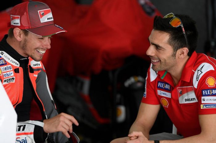 Test rider Ducati, Casey Stoner dan Michele Pirro.