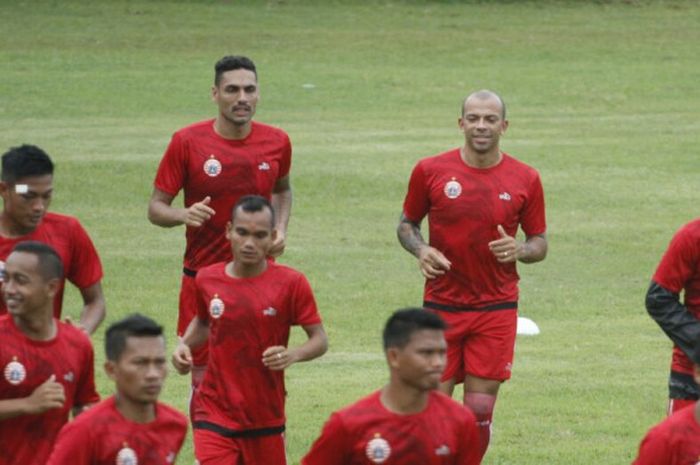 Ivan Carlos sudah gabung latihan Persija Jakarta, di Lapangan Banteng Seminyak, Kuta, Bali, Jumat (26/1/2018).