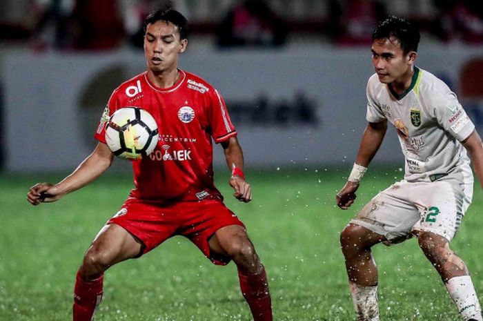 Laga antara Persija Jakarta dan Persebaya Surabaya, Rabu (26/6/2018) di Stadion PTIK, Jakarta.