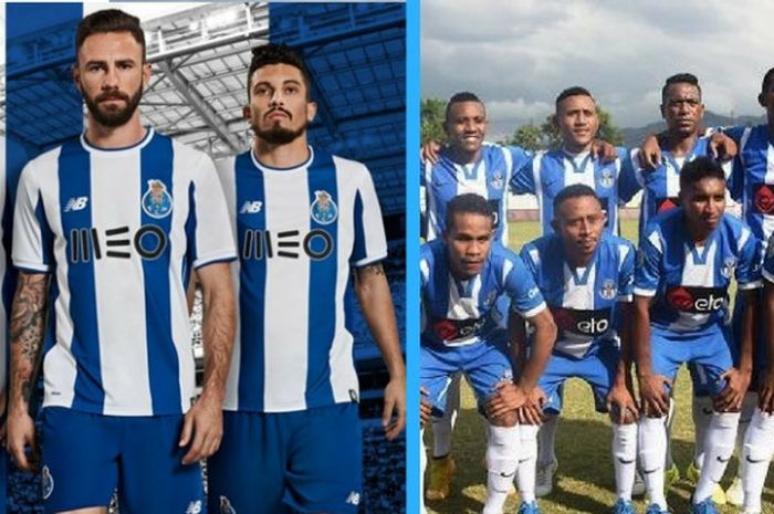 Ilustrasi FC Porto (kiri) dan FC Porto Taibesse (kanan)