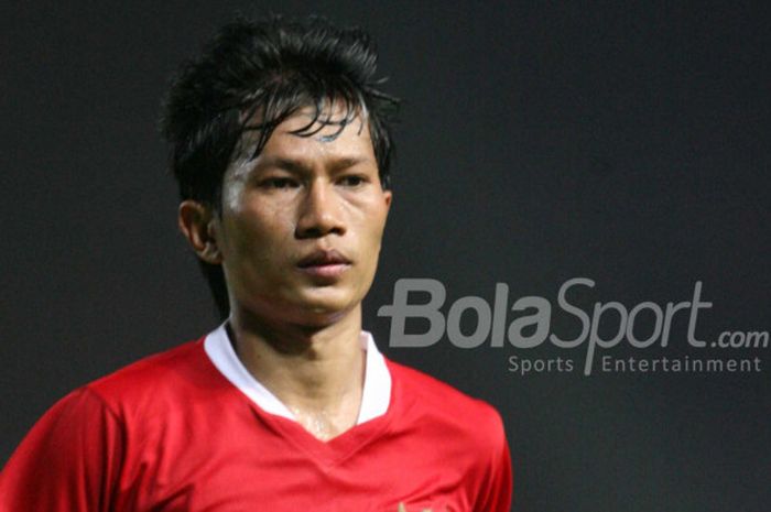 Ismed Sofyan saat membela Timnas Indonesia.