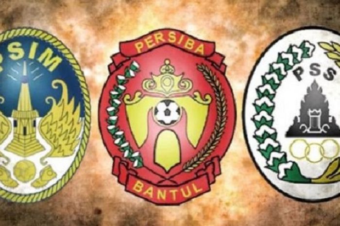 Tiga klub kebangaan Daerah Istimewa Yogyakarta, PSIM Jogja, Persiba Bantul, dan PSS Sleman.