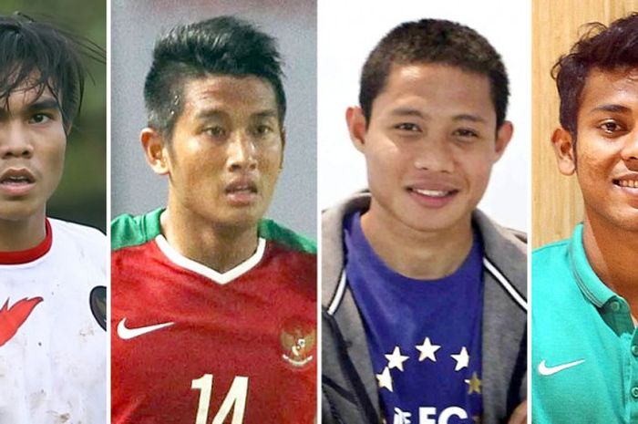 pemain U-19 yang berakhir di laga profesional. (dari kiri ke kanan) Paulo Sitanggang, Putu Gede Juni