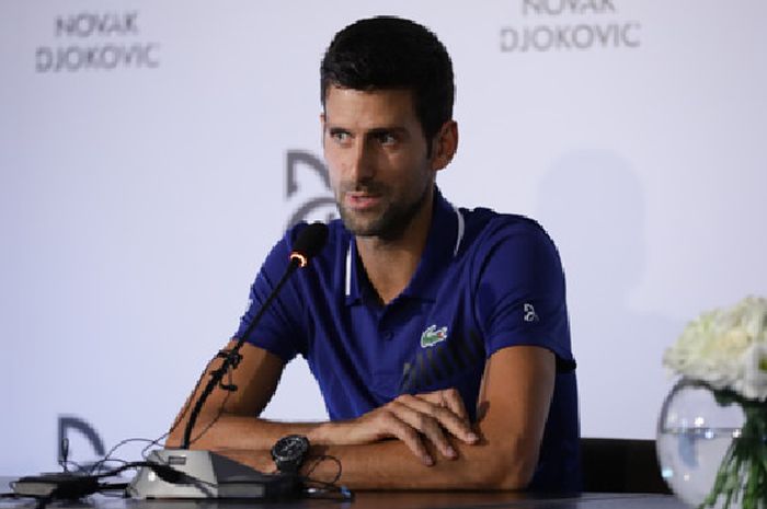 Novak Djokovic dalam Konferensi Pers pada Rabu (26/7/2017)