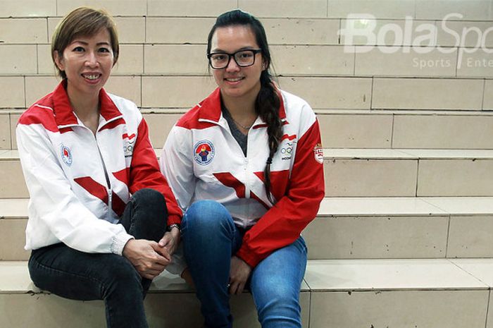 Novie Phang dan Tannya Roumimper, dua darienam peboling putri yang turun di SEA Games2017.