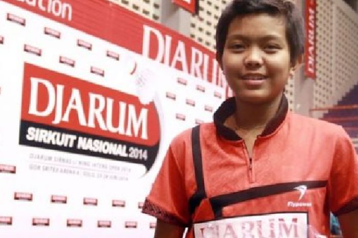 Siti Fadia saat berlaga di Djarum Sirkuit Nasional 2014