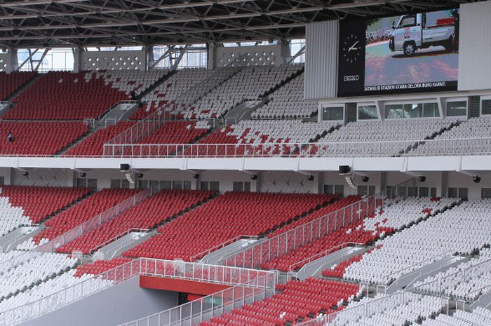 Tribune penonton di Stadion Utama Gelora Bung Karno (SUGBK) pasca-renovasi