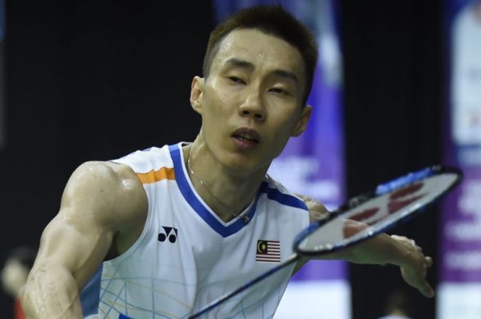 Lee Chong Wei saat berlaga di Kejuaraan Dunia Bulu Tangkis 2017, bulan Agustus 2017.