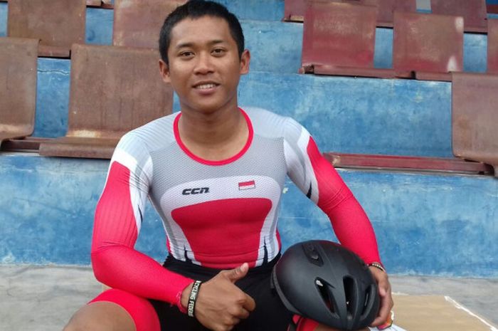 Atlet balap sepeda Indonesia, Terry Yudha Kusuma. 