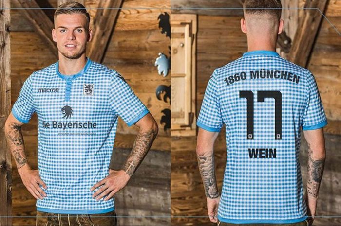 Salah satu brand Jerman, Uhlsport, merilis jersey TSV 1860 edisi Oktoberfest secara spesial dan limited edition.