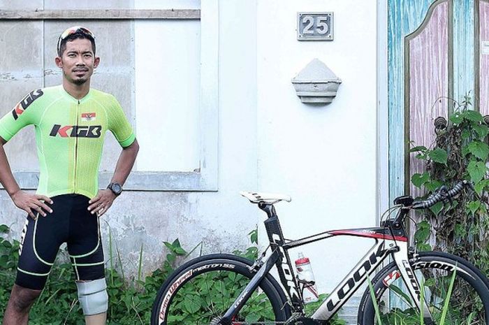 Muhammad Fadli, pebalap sepeda difabel Indonesia yang akan turun di Kejuaraan Balap Sepeda Asia Road Race Difabel.