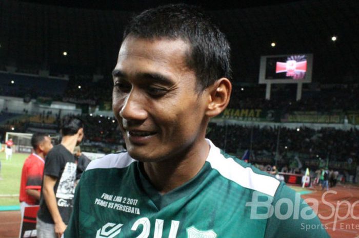 Legimin Raharjo mencetak dua gol untuk kemenangan PSMS Medan 3-1 atas PSM Makassar di Stadion Teladan, Medan, Senin (23/7/2018) malam WIB.